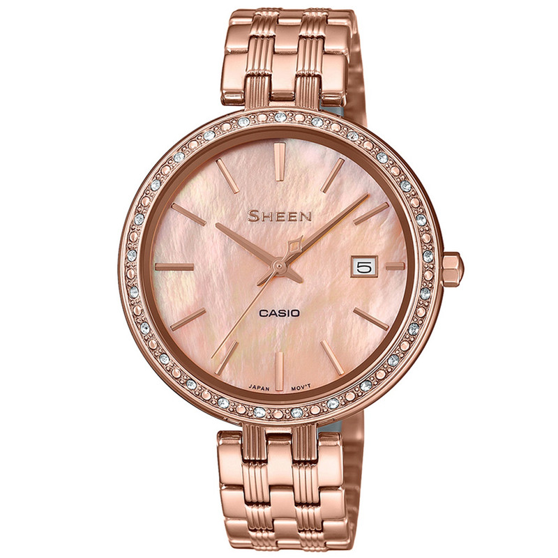 ساعت مچی عقربه ای زنانه کاسیو کد SHE-4052PG-4AUDF
