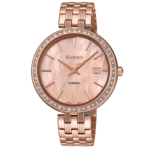 ساعت مچی عقربه ای زنانه کاسیو کد SHE-4052PG-4AUDF